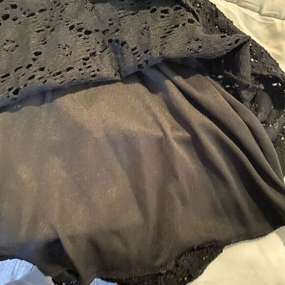 [you are not alone] cross over v neck lack mini dress #2 - Picture 5 of 5